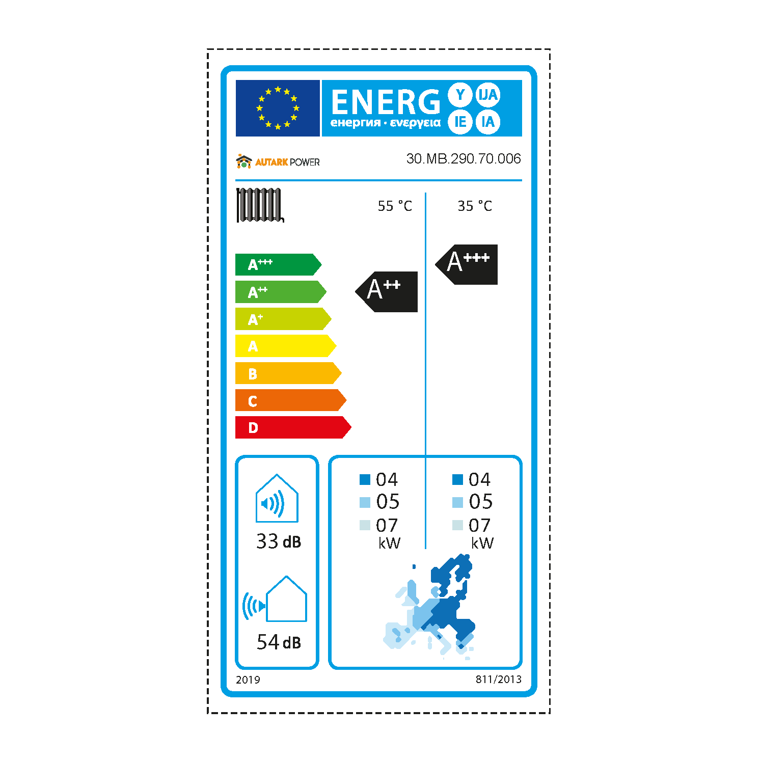 Monoblock Wärmepumpe R290 6kW Energieeffizienz